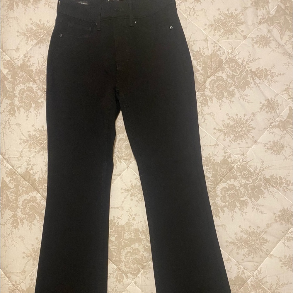 White House Black skinny flare “sculpt” high rise denim pants